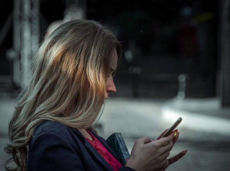 Woman looking up how much instagram ads are worth