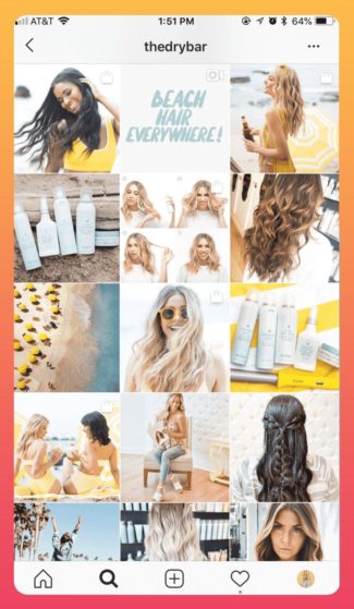 dry bar instagram