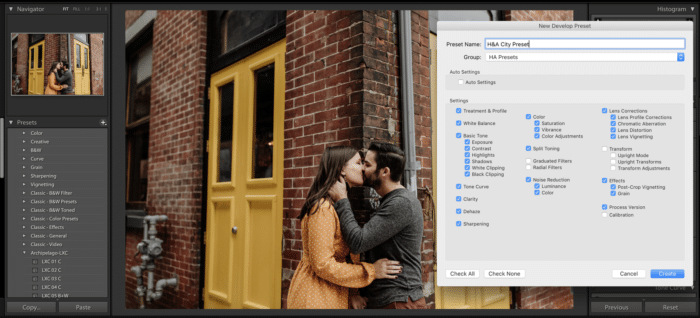 photo editing tips with presets