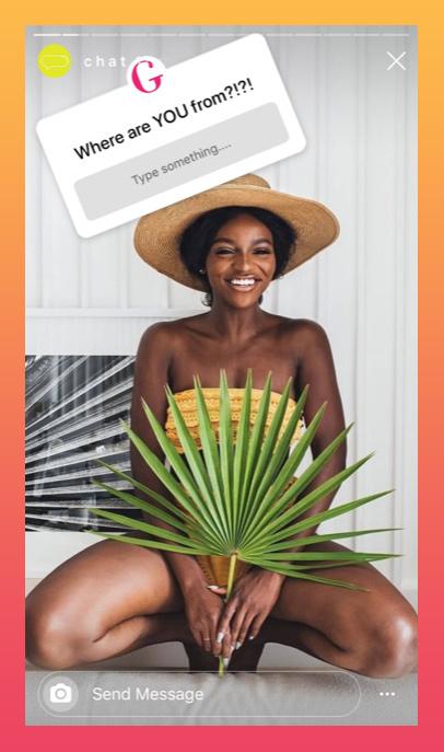 Instagram questions sticker