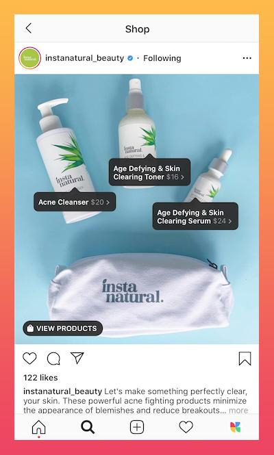 Instagram shoppable posts