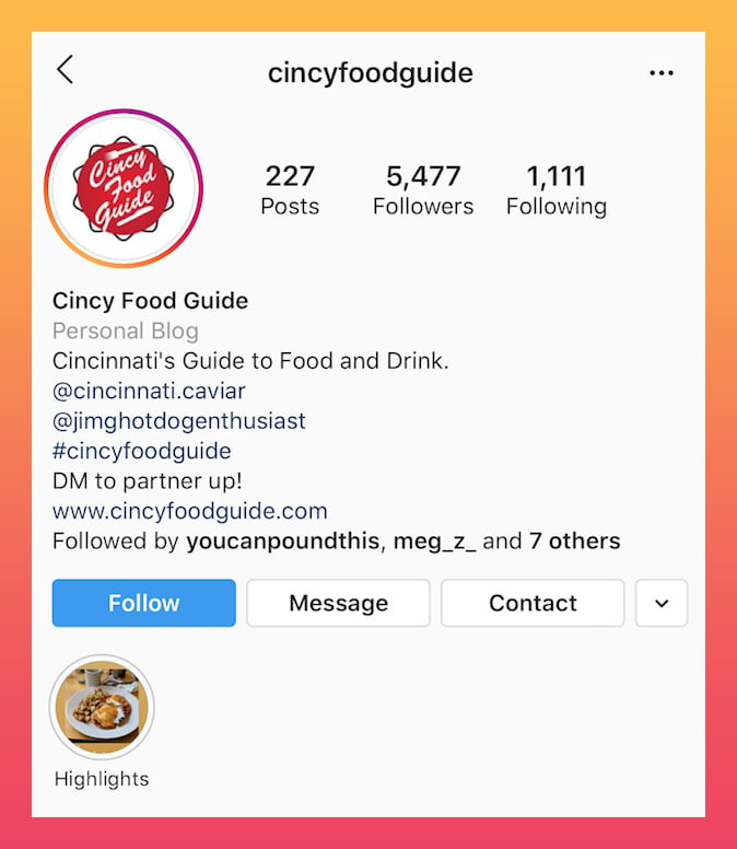 food related good Instagram bios