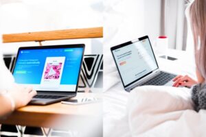 two people researching socialcaptain vs kicksta