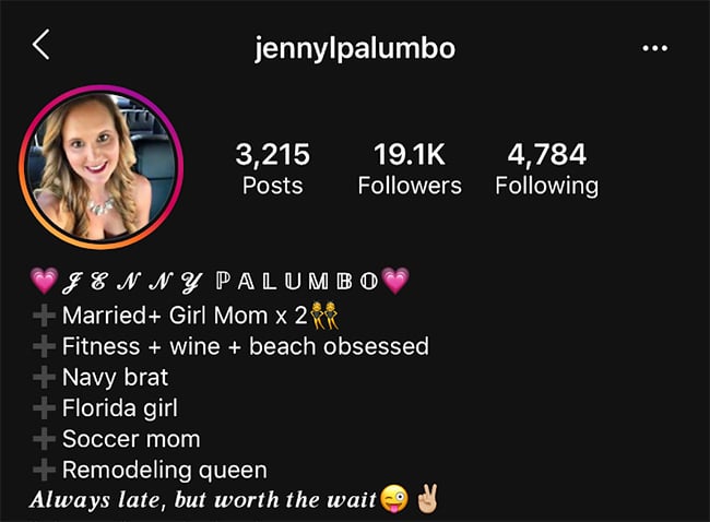 using instagram fonts in your bio