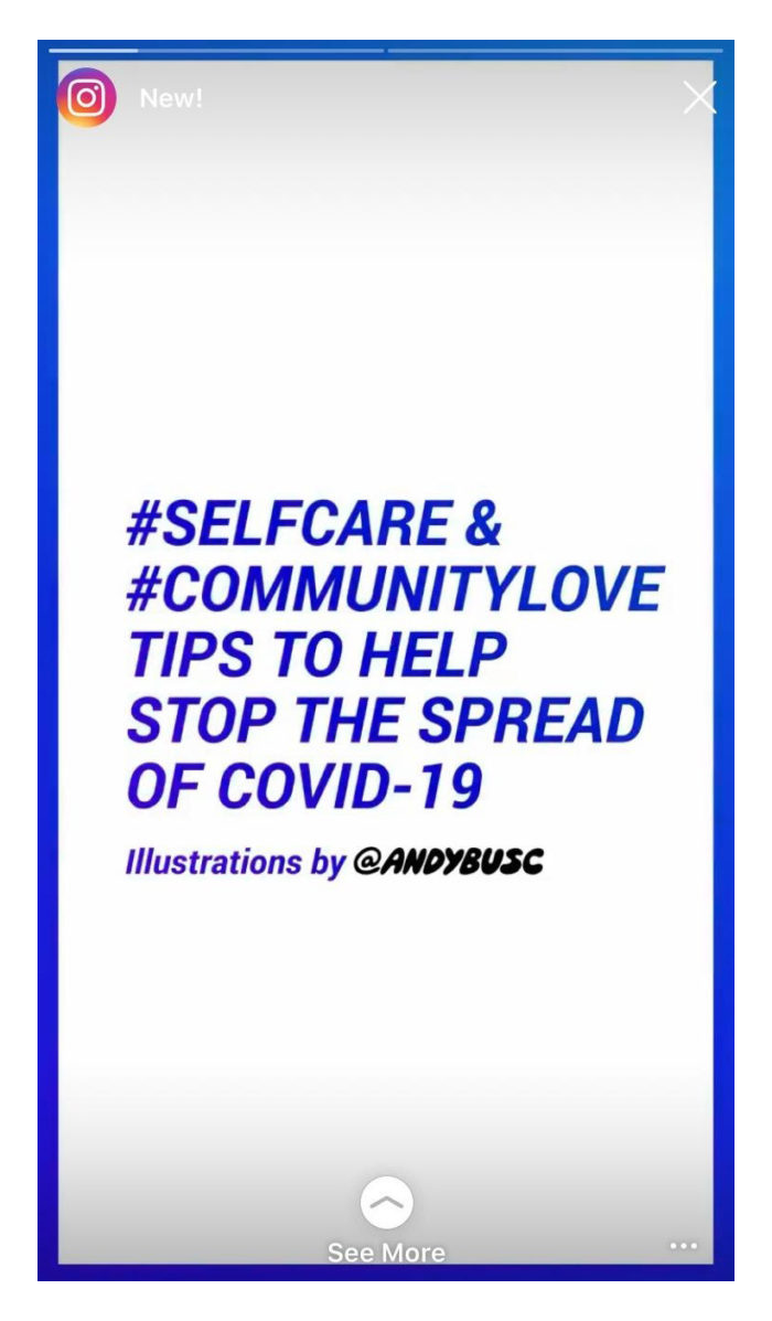 coronavirus Instagram stories