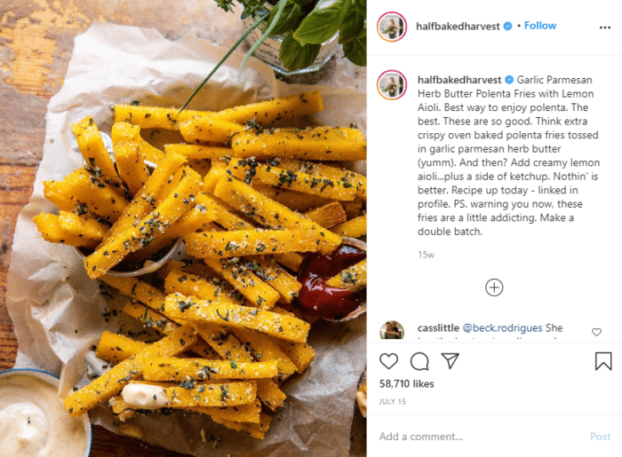 Instagram food blogger 