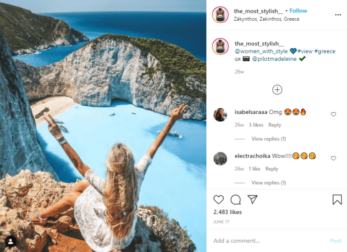 Instagram Engagement Rate travel