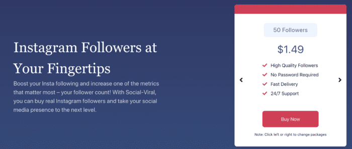 SocialViral homepage