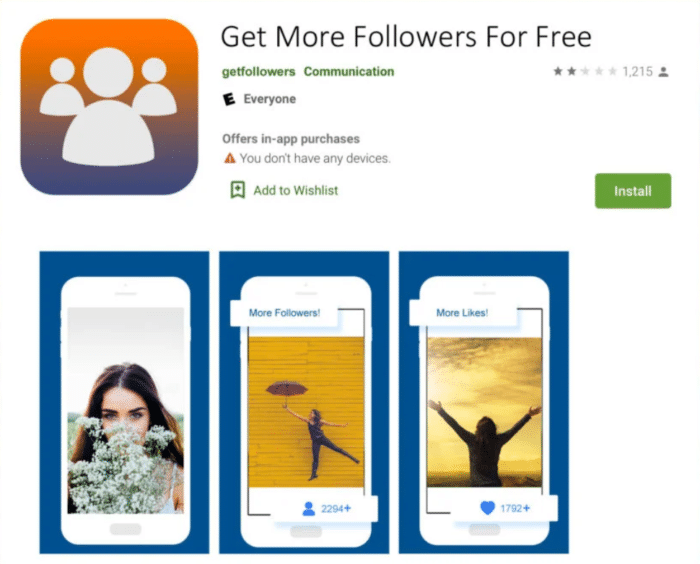 getfollowers Instagram followers apps