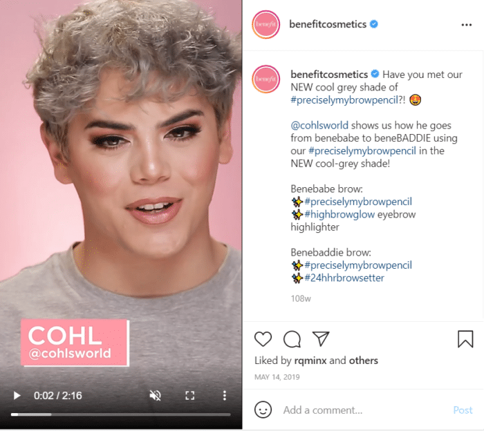 how to promote your Instagram examples of makeup designs