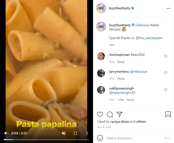 how to promote your Instagram-share recipes
