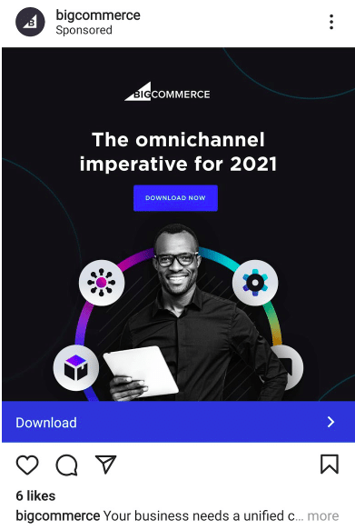 bigcommerce explore instagram ad