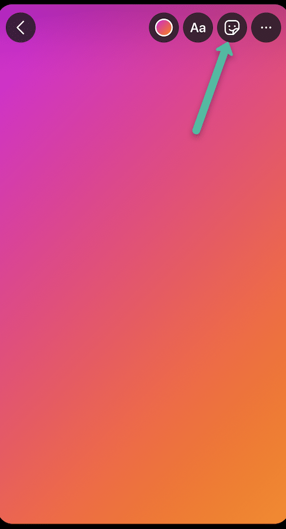 accessing location sticker on Instagram Stories