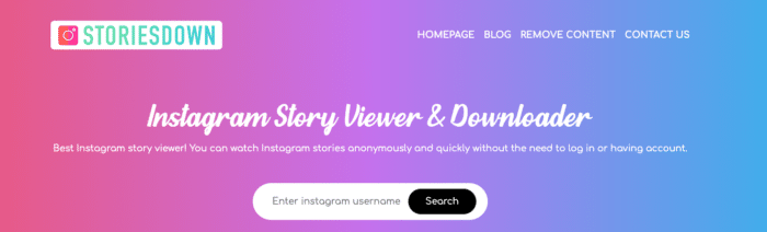 Storiesdown to view Instagram stories