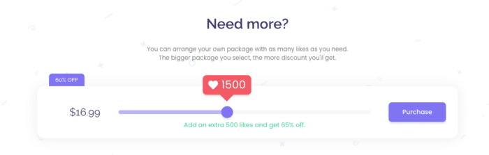 Stormlikes pricing for buying instagram followers