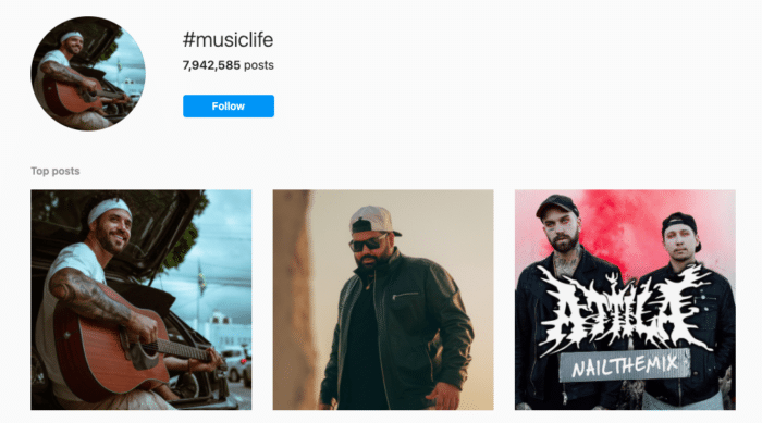 #musiclife hashtag on Instagram