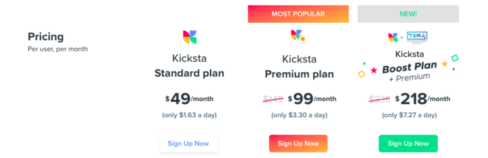 Planes de precios de Kicksta