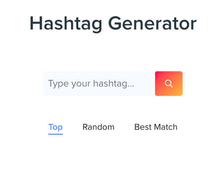 hashtag generator idea