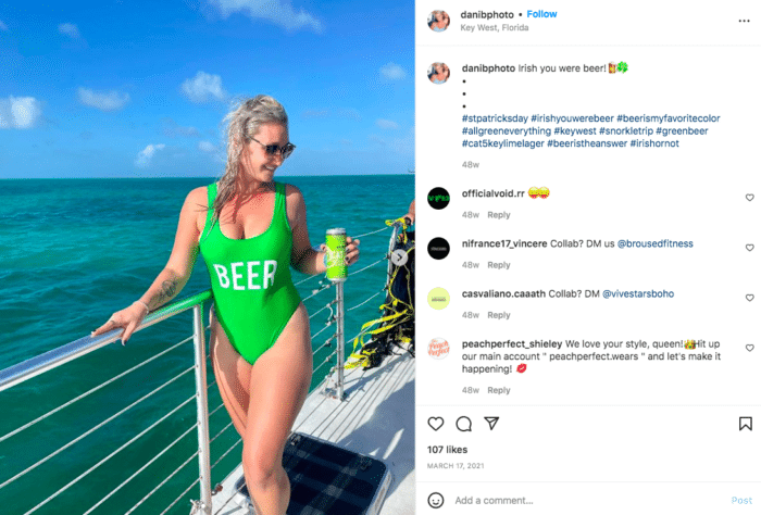 St. Patrick's Day clever instagram caption
