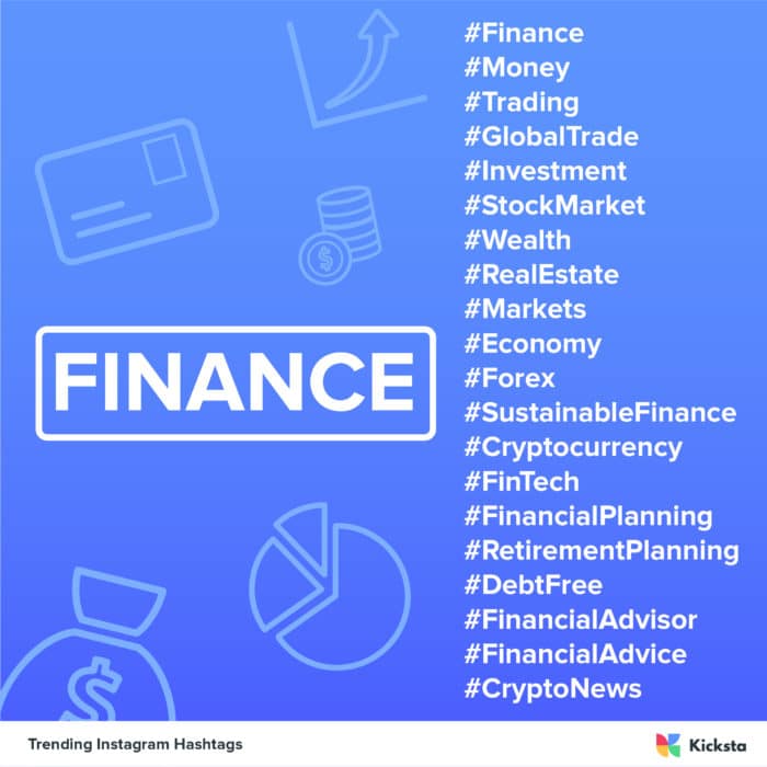 finance industry hashtags chart 