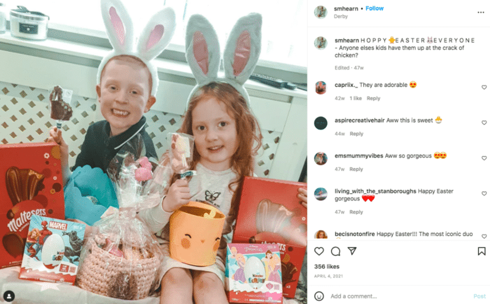 easter captions for families