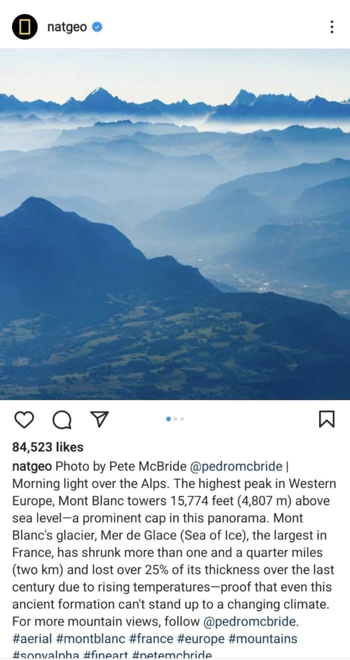 instagram educational post national geographic