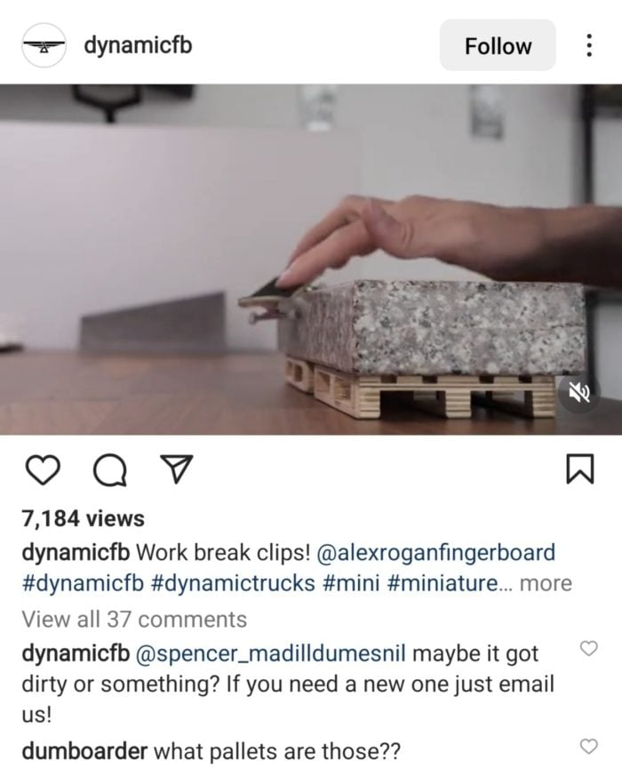 instagram video post of @dynamicfb