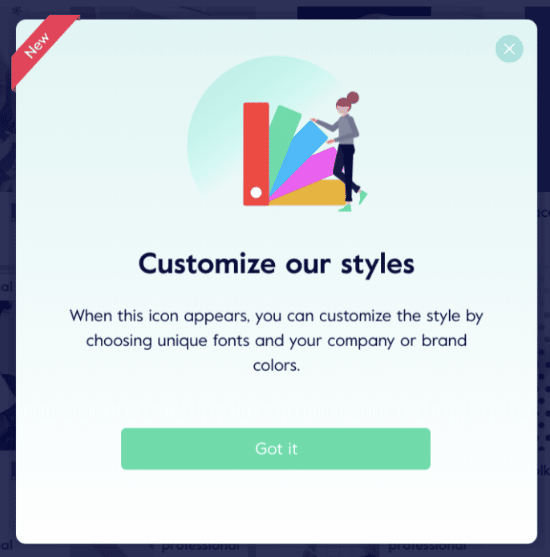 customize our styles screenshot image