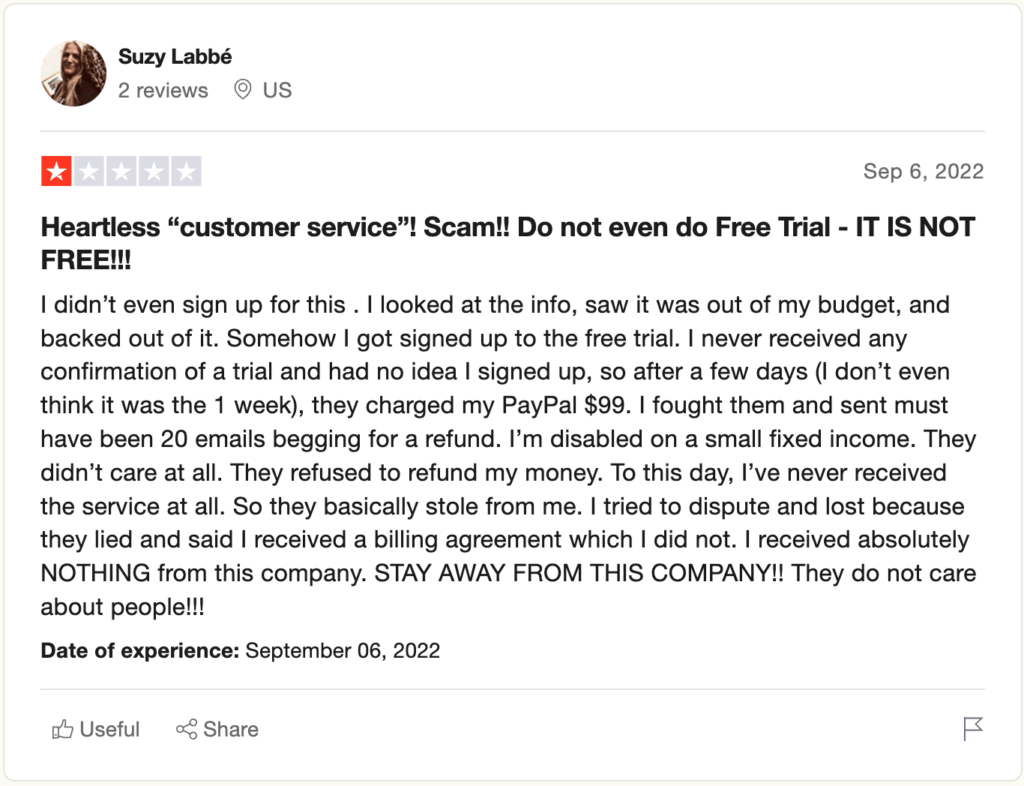 stimsocial user trustpilot review by suzy labbe