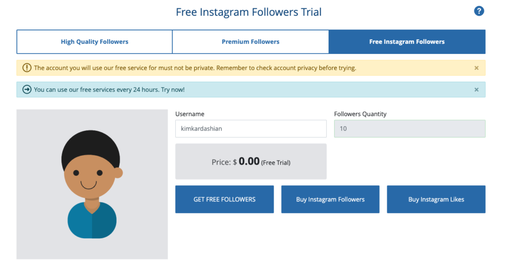 Instafollowers purchasing options