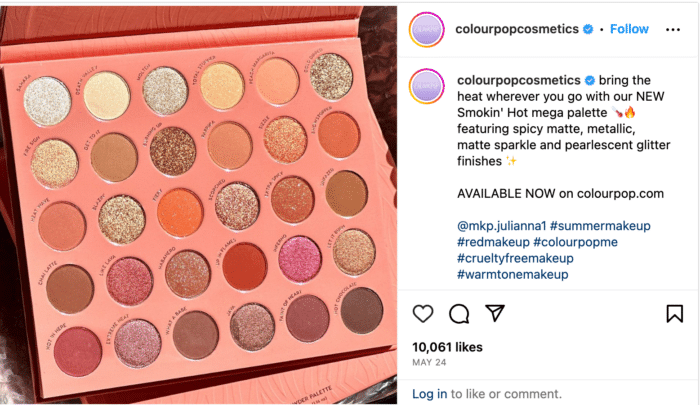 colourpopcosmetics post on instagram
