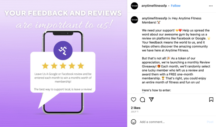 Customer Reviews by @anytimefitnessfp
