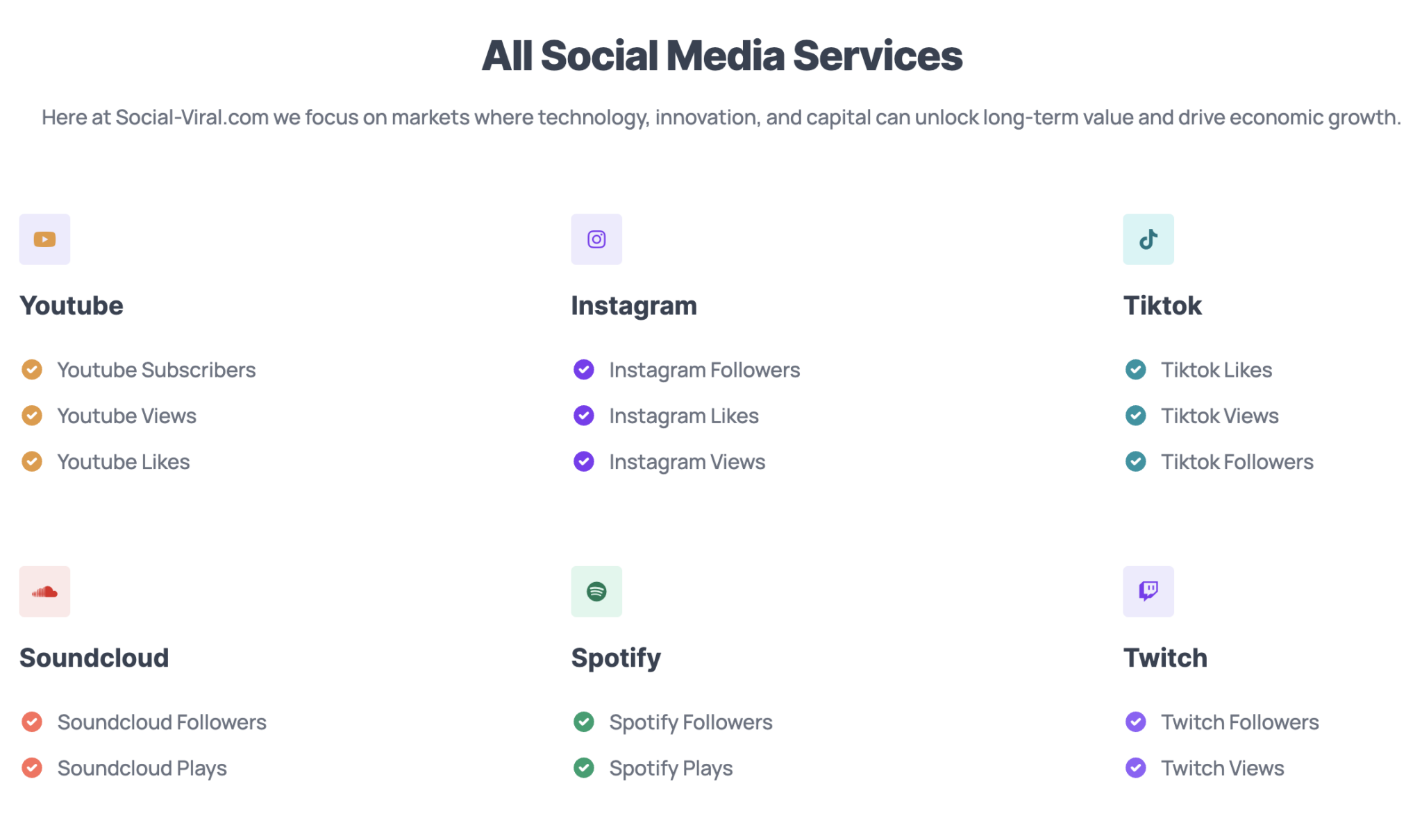 social viral screenshot of social media services