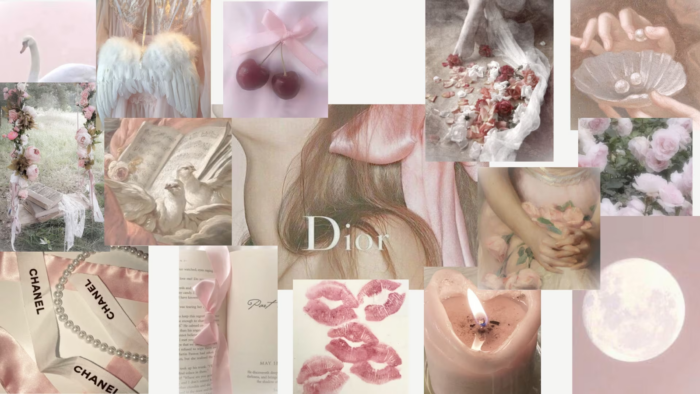aesthetics of coquette style with Dior