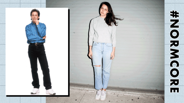 normcore aesthetic style examples