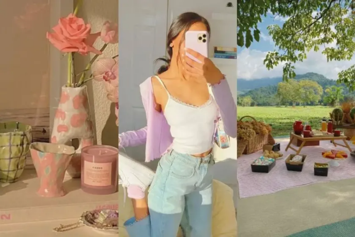 soft girl aesthetic, calm and warm colors