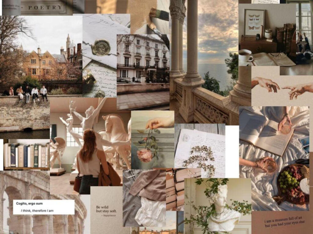 light academia aesthetic picture collages