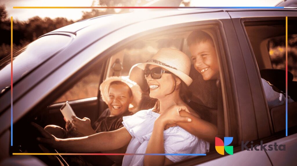 Family in the car